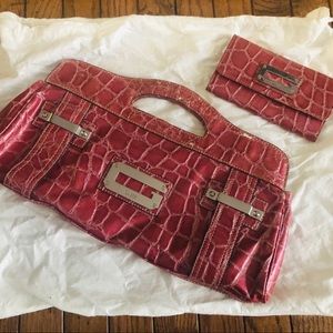 Guess Clutch with Matching Wallet